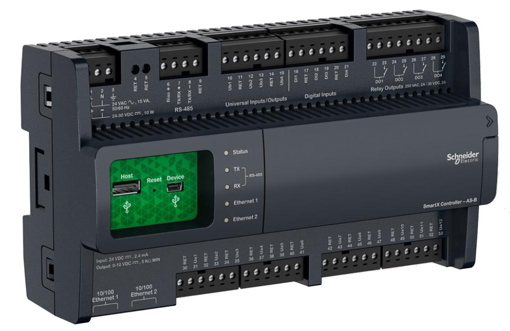 Schneider Electric представляет SmartX контроллер AS-B - сервер и контроллер в одном устройстве